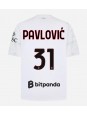 Muži Futbalové oblečenie AC Milan Strahinja Pavlovic #31 2026-27 Krátky Rukáv - Preč Muži Futbalové oblečenie AC Milan Strahinja Pavlovic #31 2026-27 Krátky Rukáv - Preč